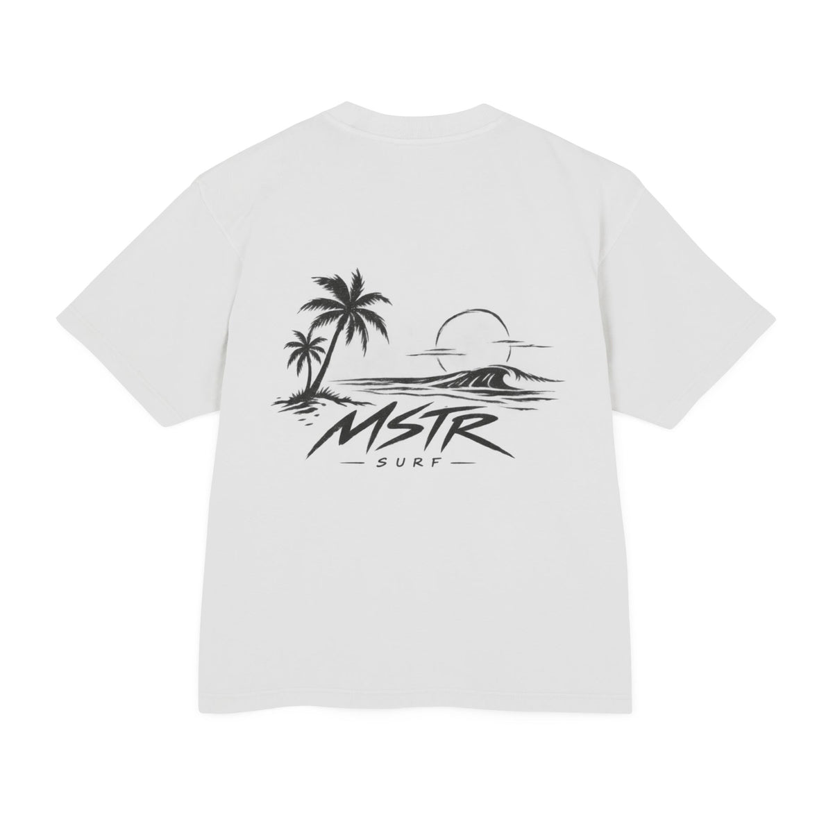 MSTR Surf Palm Tree Tee — Vintage Beach Sunset Graphic T-Shirt