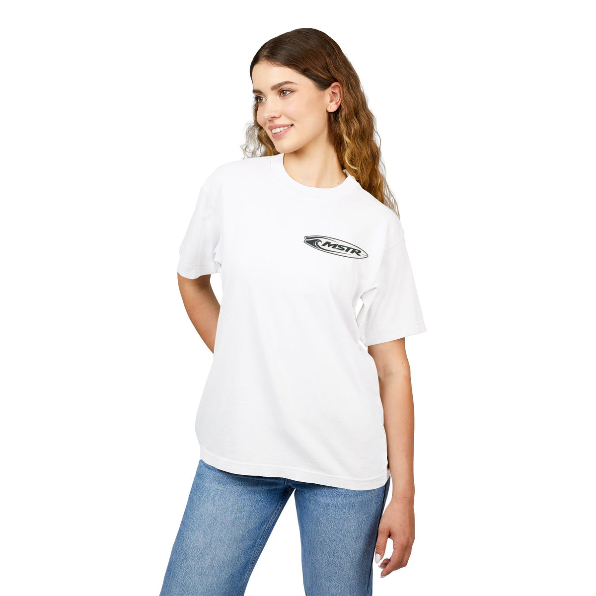 MSTR Surf Palm Tree Tee — Vintage Beach Sunset Graphic T-Shirt
