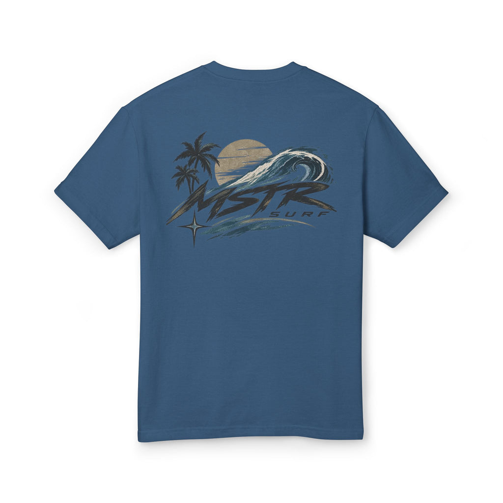 Surf Logo T‑Shirt — MSTR Wave Sunset Graphic Tee