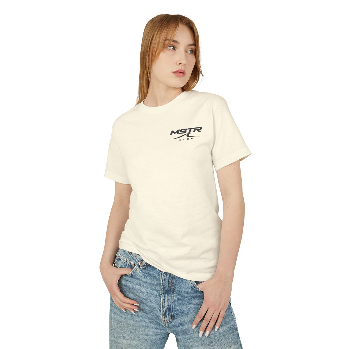 Surf Logo T‑Shirt — MSTR Wave Sunset Graphic Tee