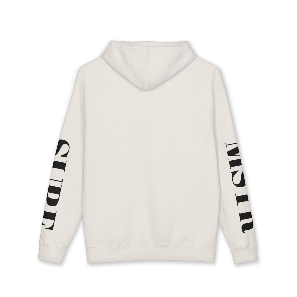 MSTR Surf White Sleeve Logo Hoodie — Minimal Surf Streetwear