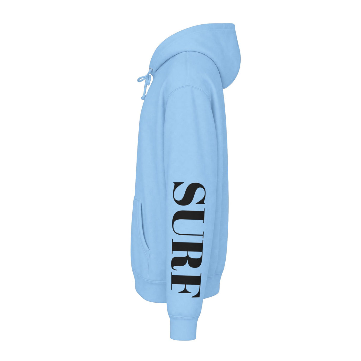 MSTR Surf White Sleeve Logo Hoodie — Minimal Surf Streetwear