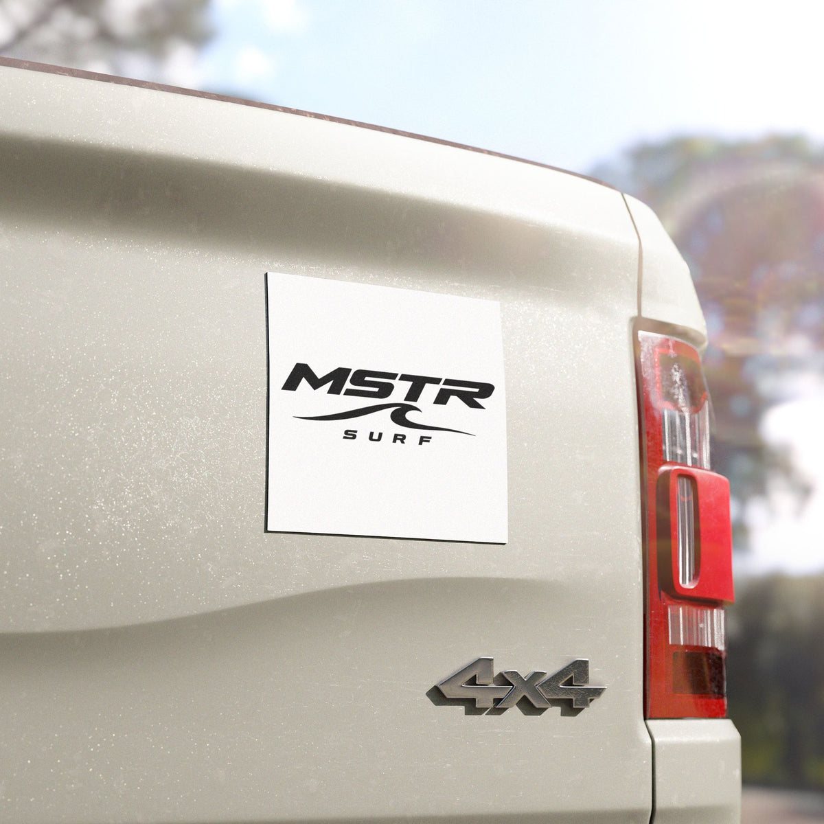 MSTR Surf Car Magnet — Wave Logo Sticker for Trucks & Cars