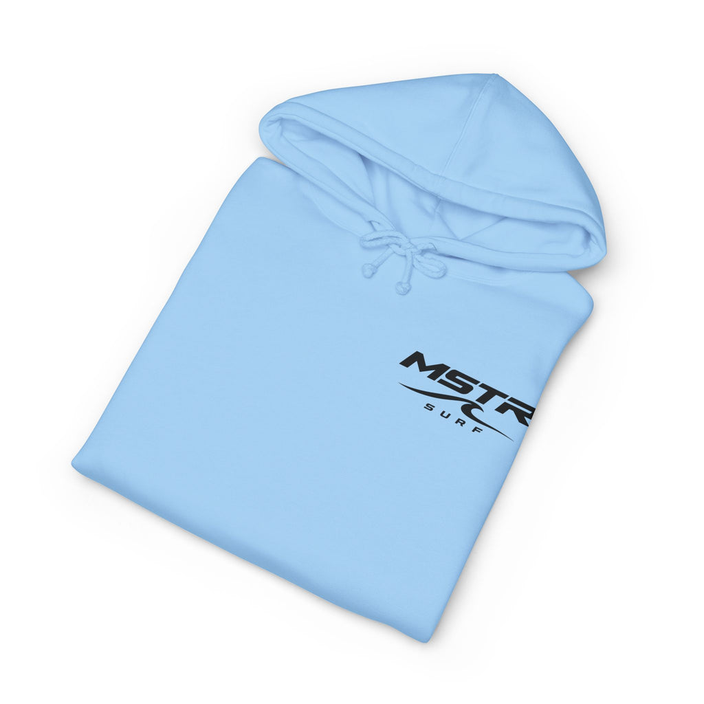 MSTR Surf White Sleeve Logo Hoodie — Minimal Surf Streetwear