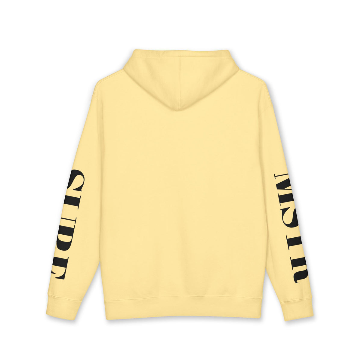 MSTR Surf White Sleeve Logo Hoodie — Minimal Surf Streetwear