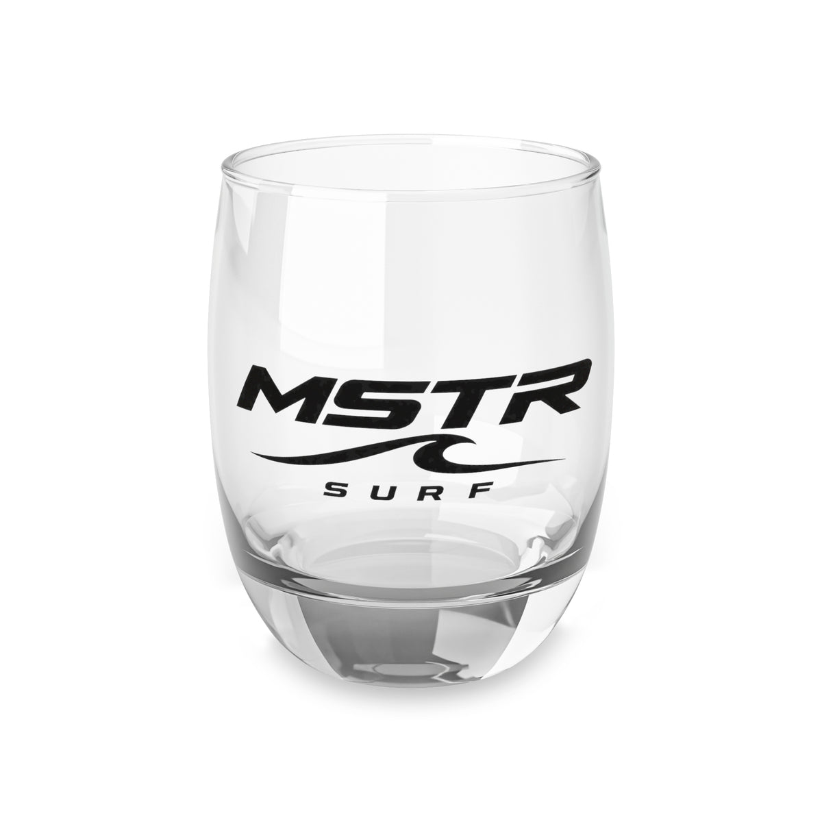 MSTR Surf Whiskey Glass — Engraved Surf Logo Tumbler