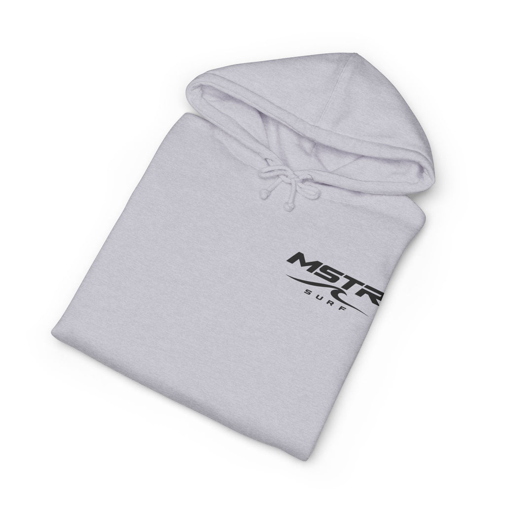 MSTR Surf White Sleeve Logo Hoodie — Minimal Surf Streetwear