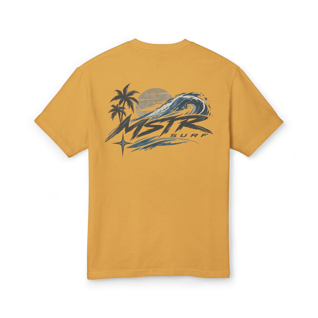 Surf Logo T‑Shirt — MSTR Wave Sunset Graphic Tee