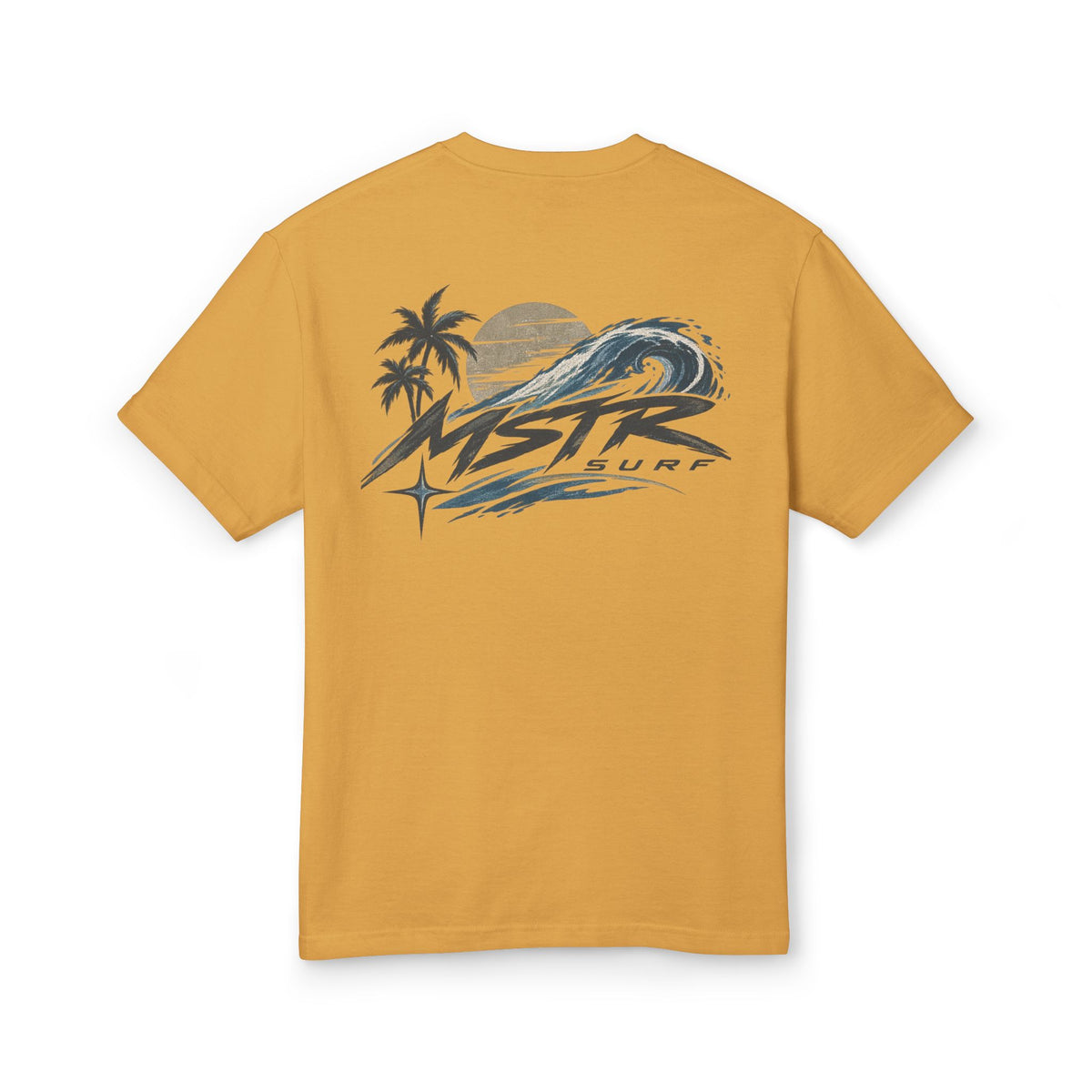 Surf Logo T‑Shirt — MSTR Wave Sunset Graphic Tee