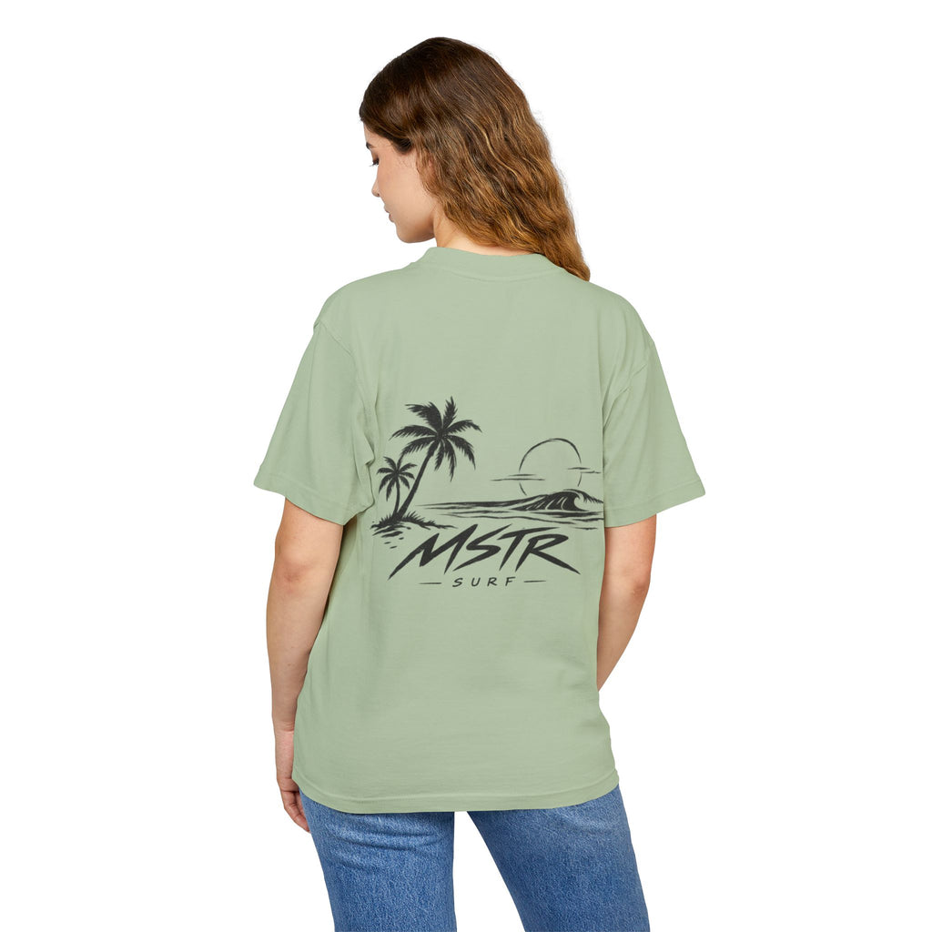 MSTR Surf Palm Tree Tee — Vintage Beach Sunset Graphic T-Shirt