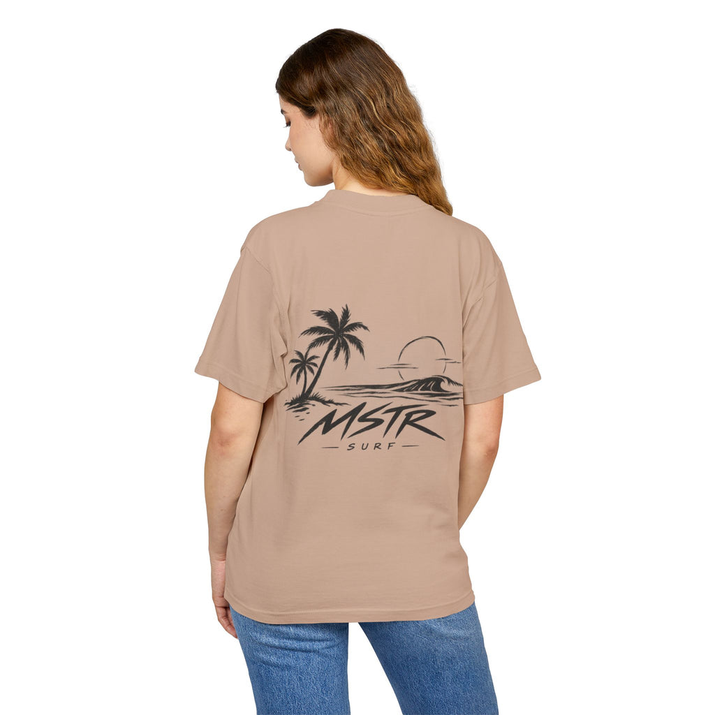 MSTR Surf Palm Tree Tee — Vintage Beach Sunset Graphic T-Shirt