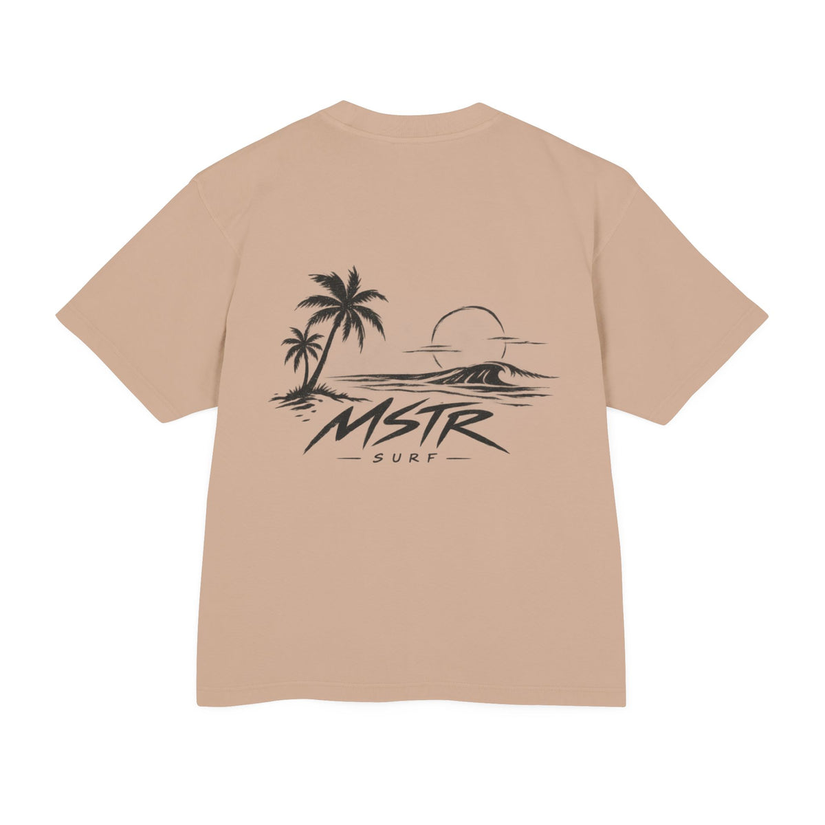 MSTR Surf Palm Tree Tee — Vintage Beach Sunset Graphic T-Shirt