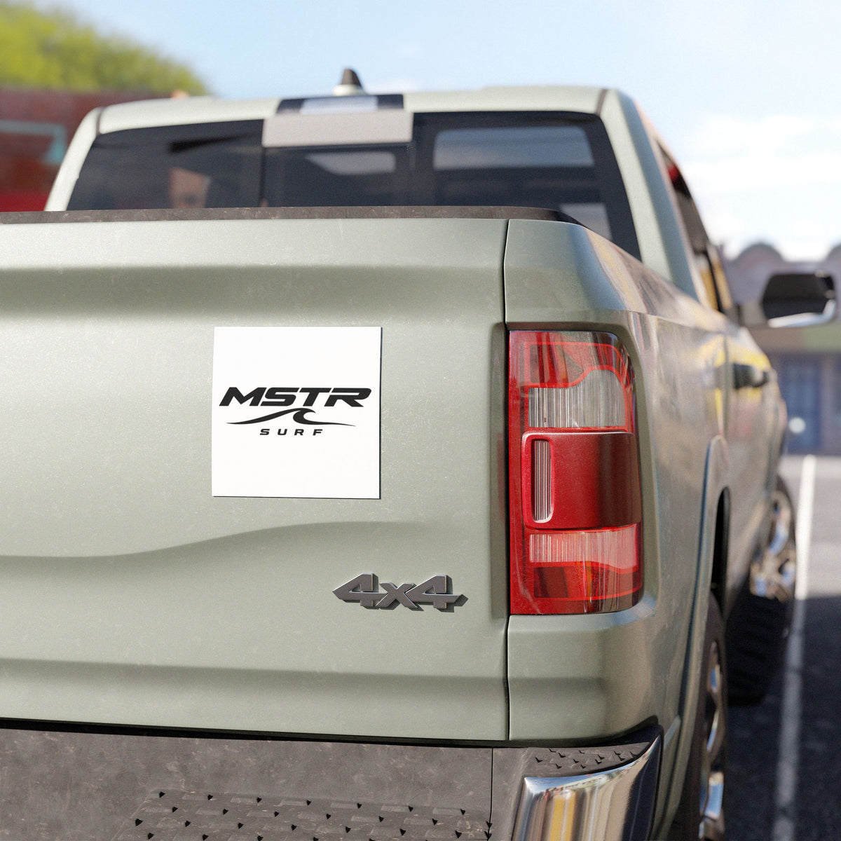 MSTR Surf Car Magnet — Wave Logo Sticker for Trucks & Cars