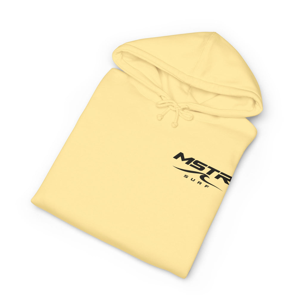 MSTR Surf White Sleeve Logo Hoodie — Minimal Surf Streetwear