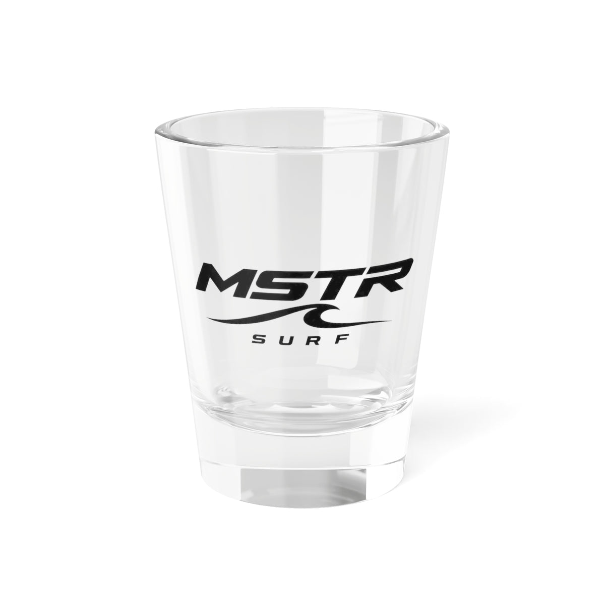 MSTR Surf Logo Shot Glass — 1.5oz Branded Shooter