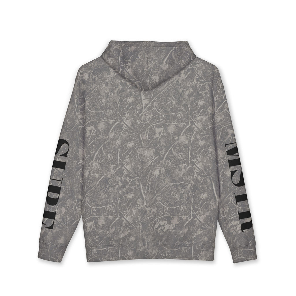 MSTR Surf White Sleeve Logo Hoodie — Minimal Surf Streetwear