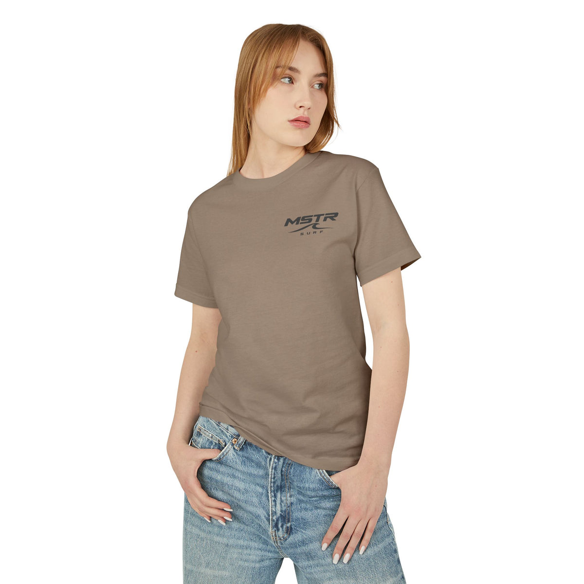 Surf Logo T‑Shirt — MSTR Wave Sunset Graphic Tee