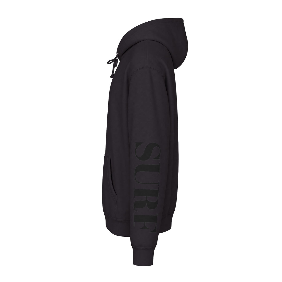 MSTR Surf White Sleeve Logo Hoodie — Minimal Surf Streetwear