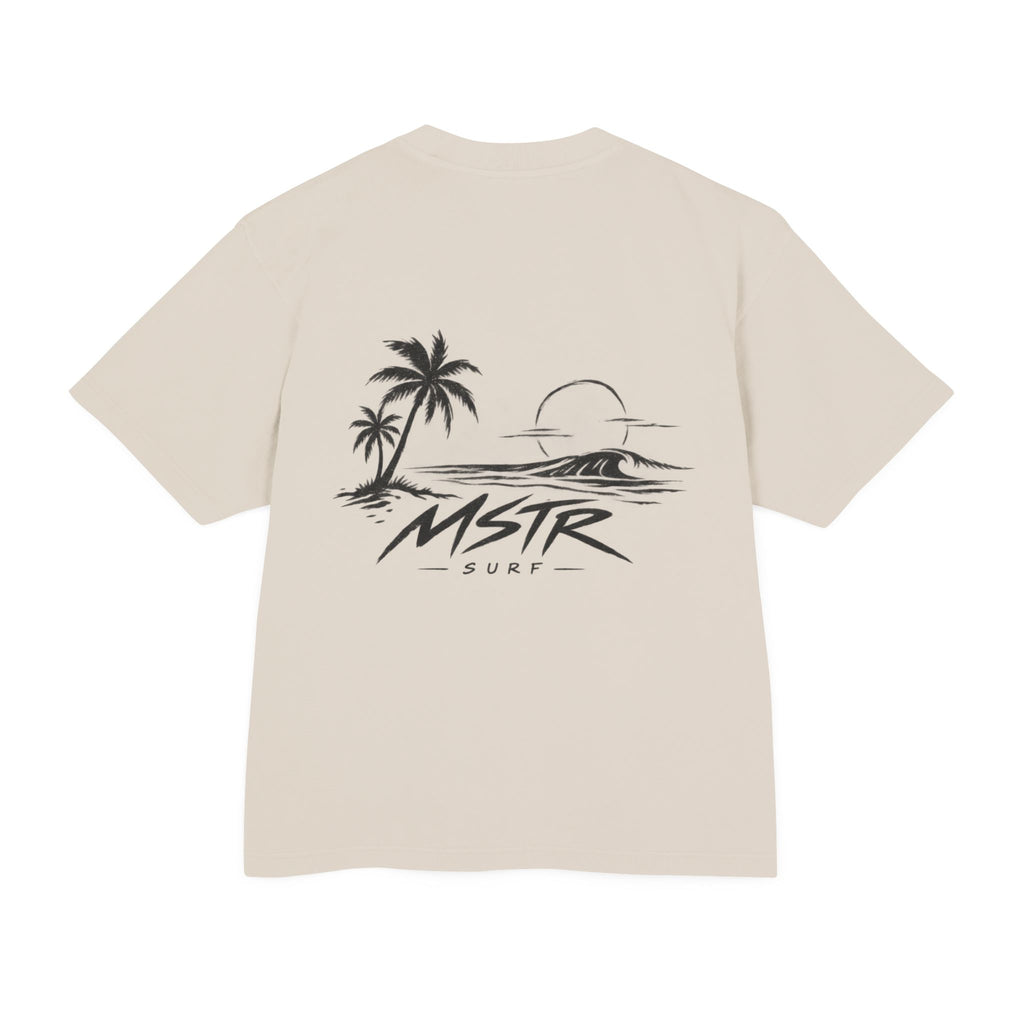 MSTR Surf Palm Tree Tee — Vintage Beach Sunset Graphic T-Shirt