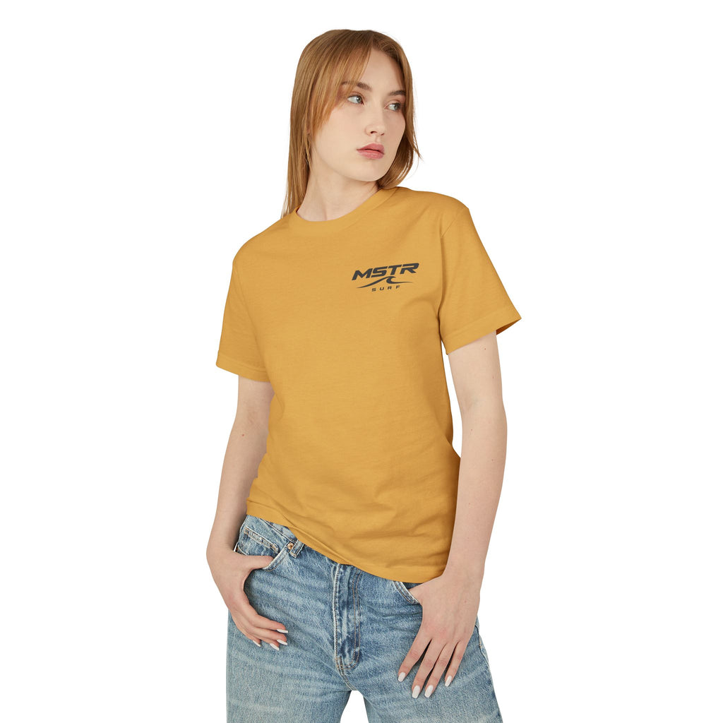 Surf Logo T‑Shirt — MSTR Wave Sunset Graphic Tee