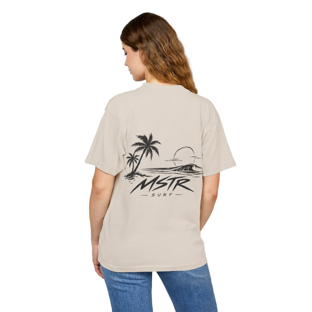 MSTR Surf Palm Tree Tee — Vintage Beach Sunset Graphic T-Shirt