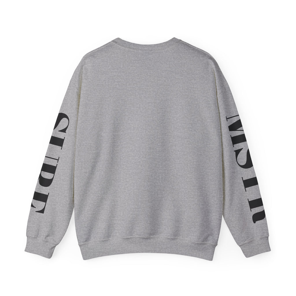 Surf Crewneck Sweatshirt — MSTR Wave Logo with Sleeve Text