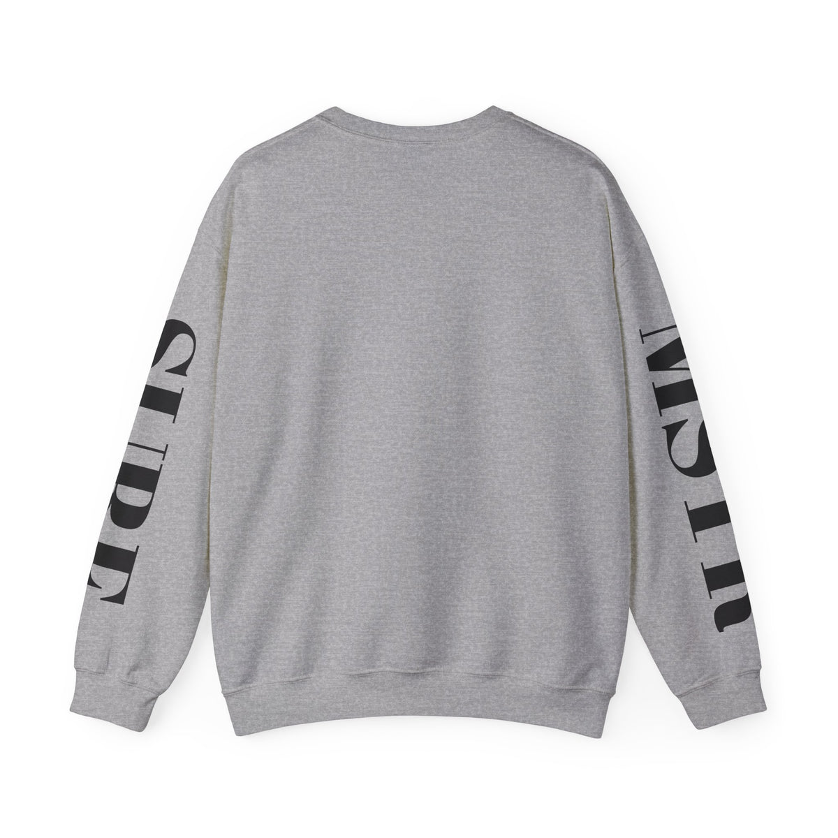 Surf Crewneck Sweatshirt — MSTR Wave Logo with Sleeve Text