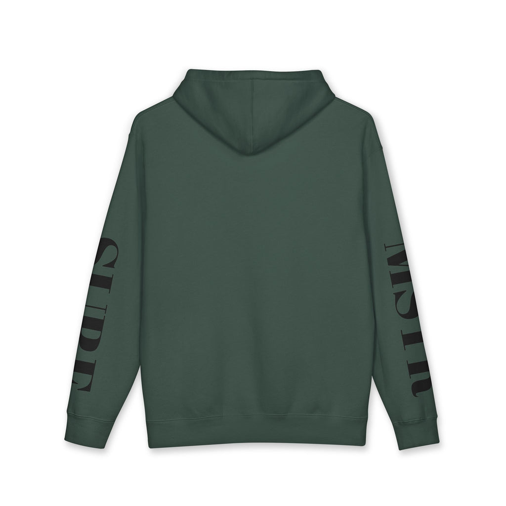 MSTR Surf White Sleeve Logo Hoodie — Minimal Surf Streetwear
