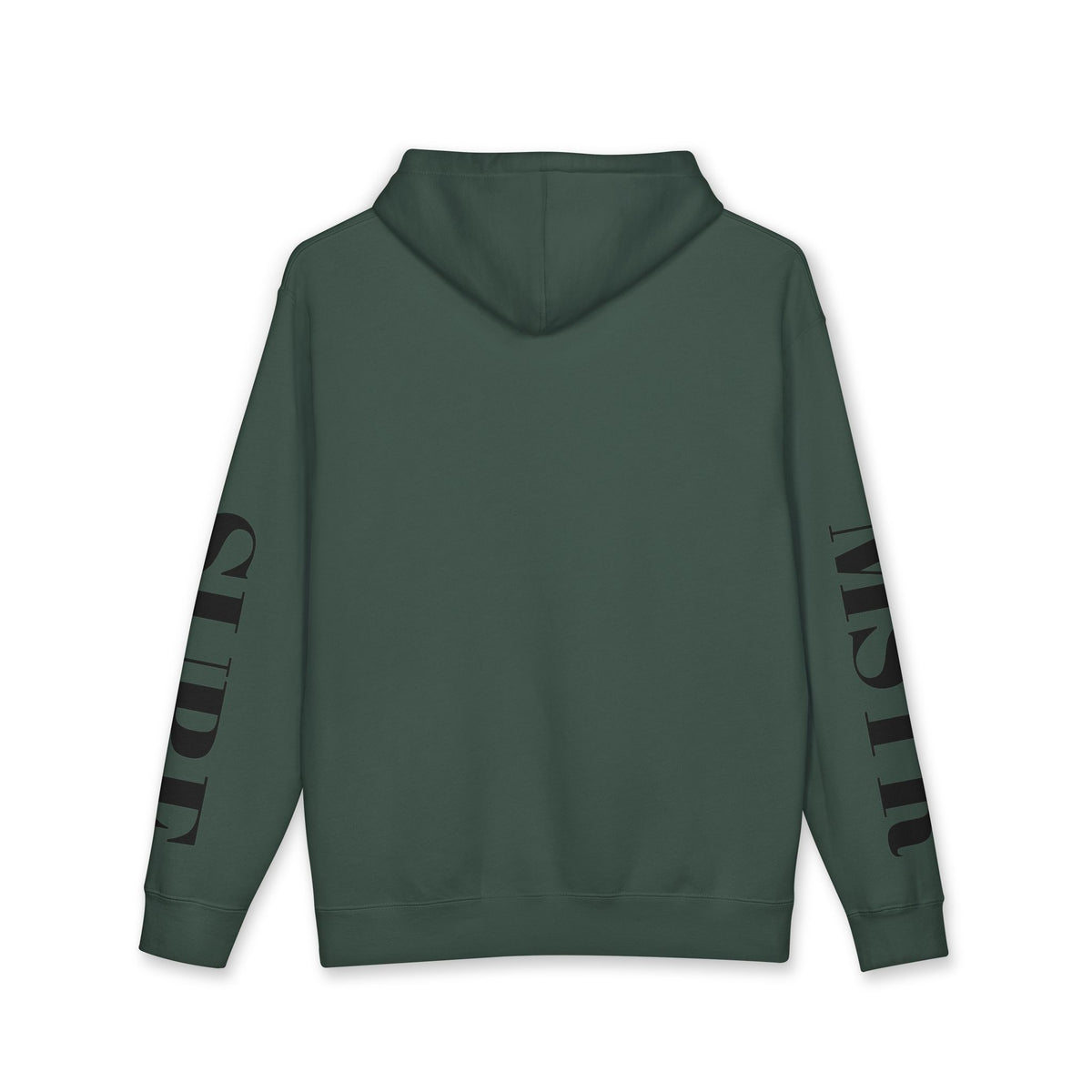 MSTR Surf White Sleeve Logo Hoodie — Minimal Surf Streetwear