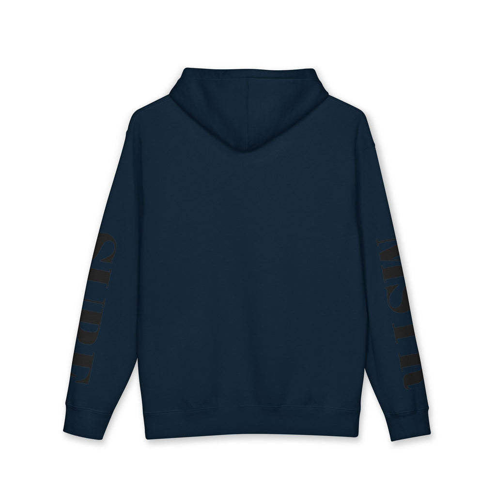 MSTR Surf White Sleeve Logo Hoodie — Minimal Surf Streetwear