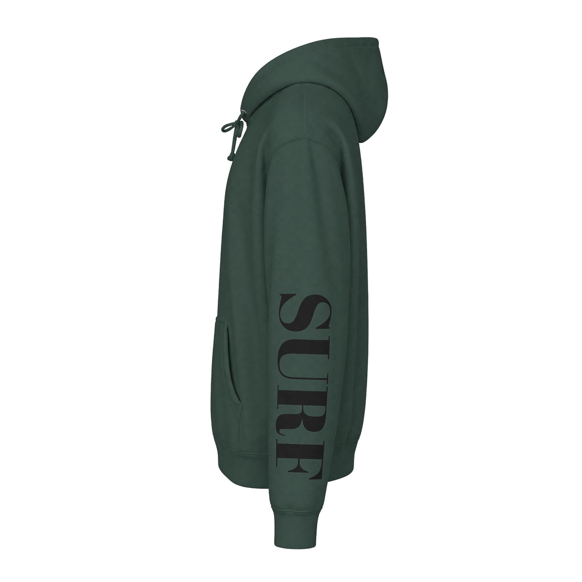MSTR Surf White Sleeve Logo Hoodie — Minimal Surf Streetwear