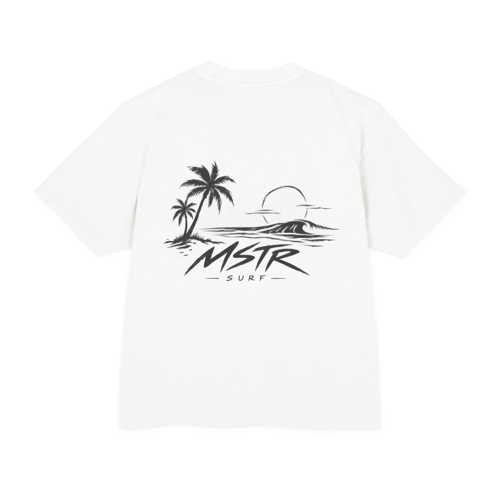 MSTR Surf Palm Tree Tee — Vintage Beach Sunset Graphic T-Shirt