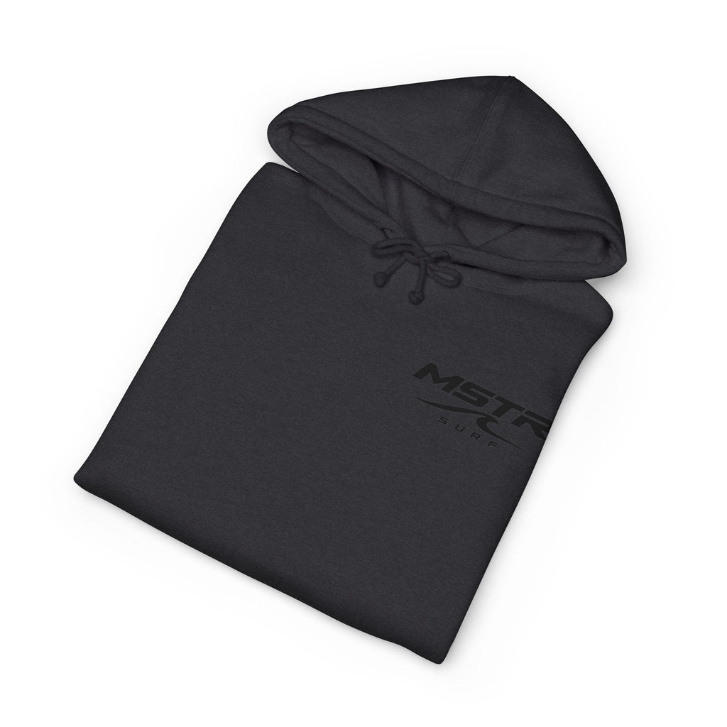 MSTR Surf White Sleeve Logo Hoodie — Minimal Surf Streetwear