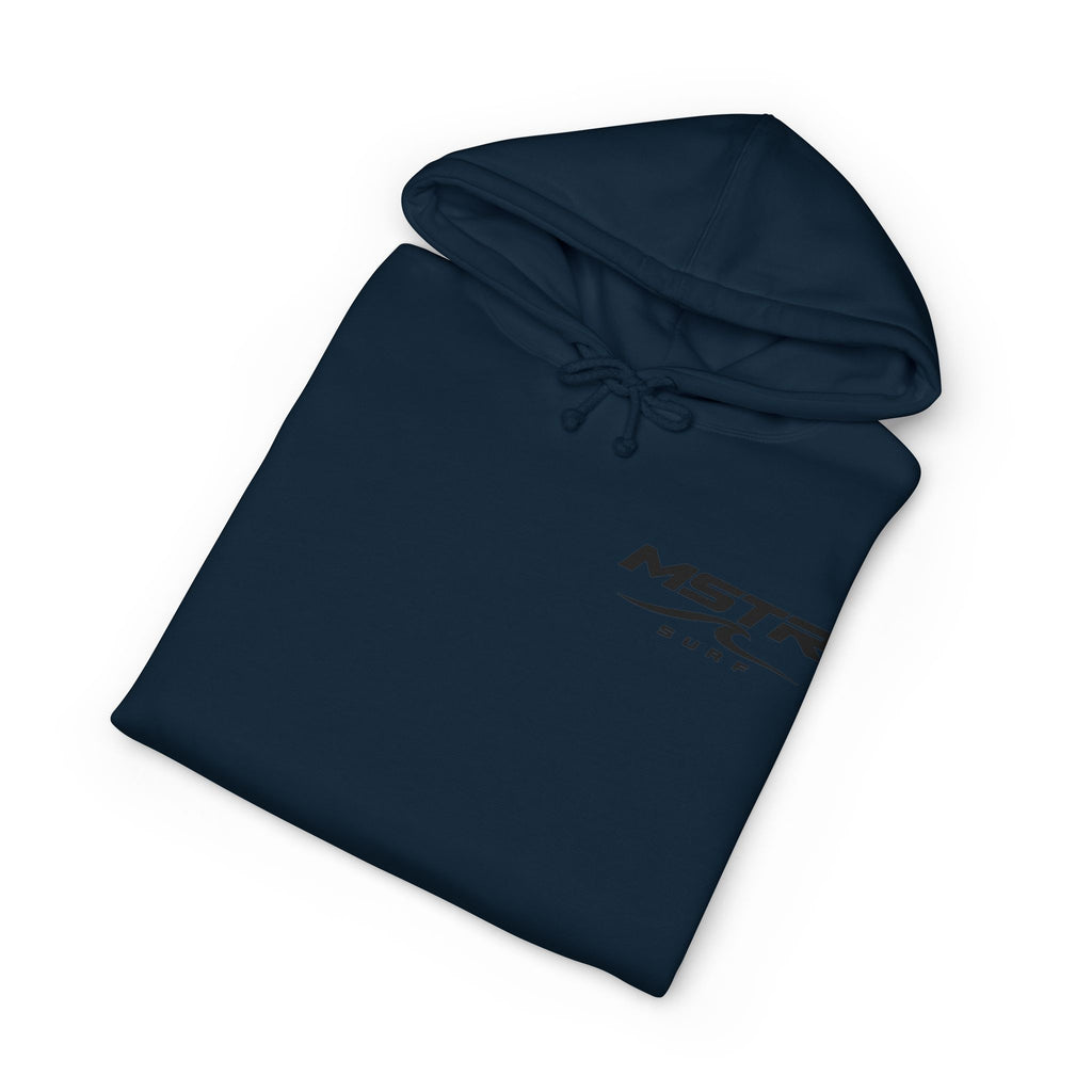 MSTR Surf White Sleeve Logo Hoodie — Minimal Surf Streetwear