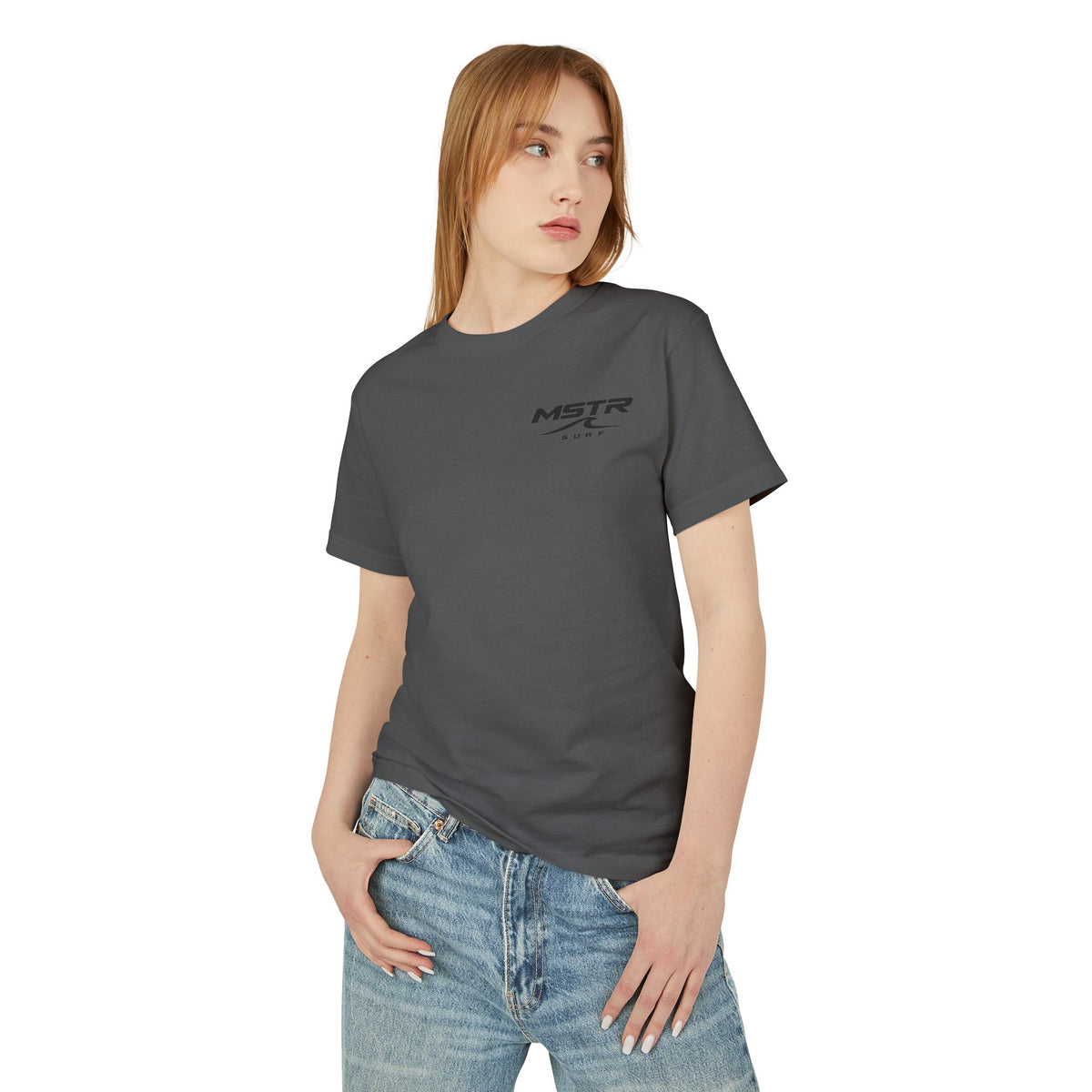 Surf Logo T‑Shirt — MSTR Wave Sunset Graphic Tee