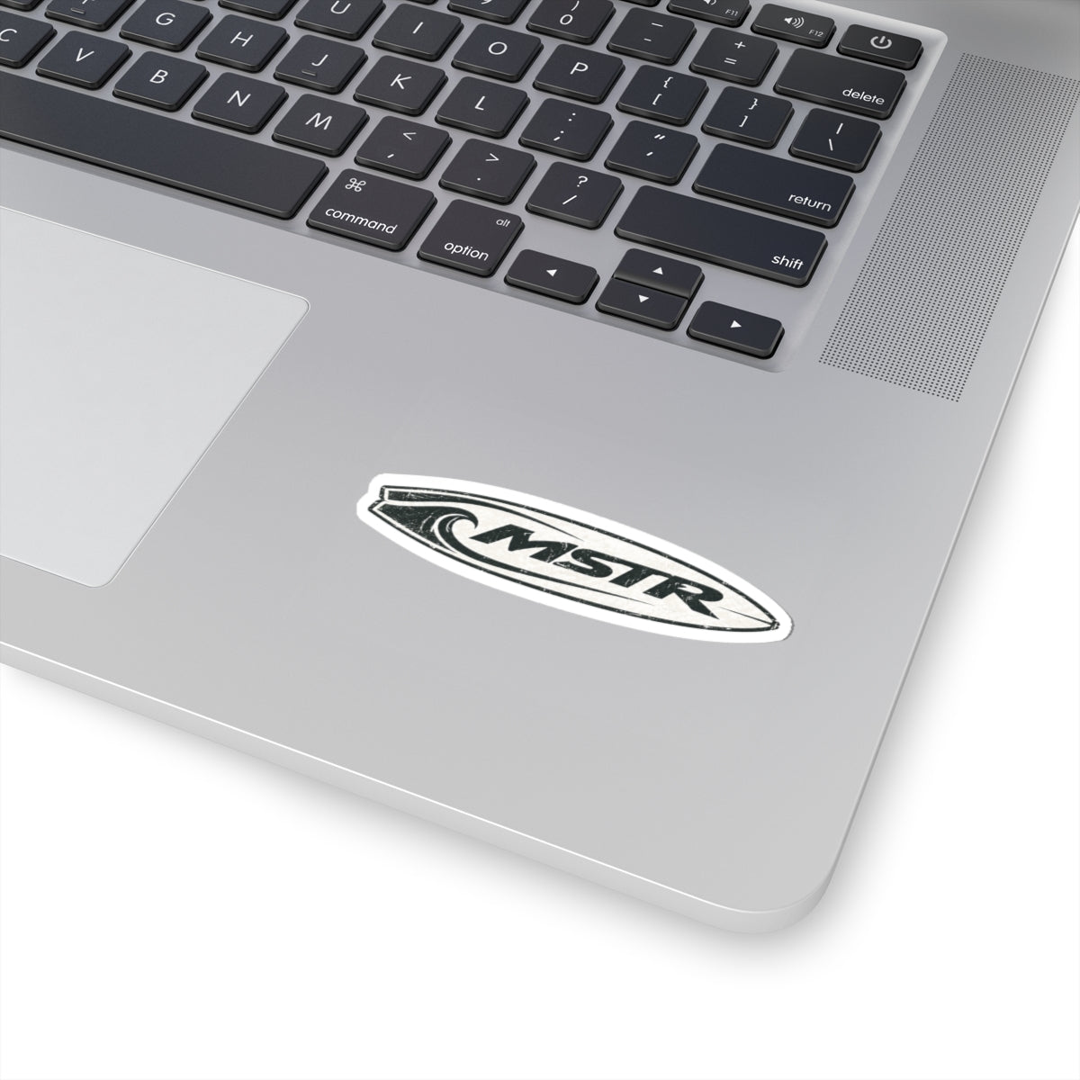 MSTR Surfboard Logo Kiss-Cut Sticker — Waterproof Decal for Laptops, Skateboards & Gear