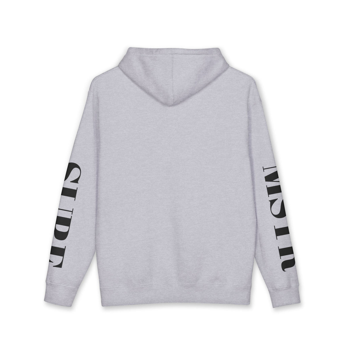 MSTR Surf White Sleeve Logo Hoodie — Minimal Surf Streetwear
