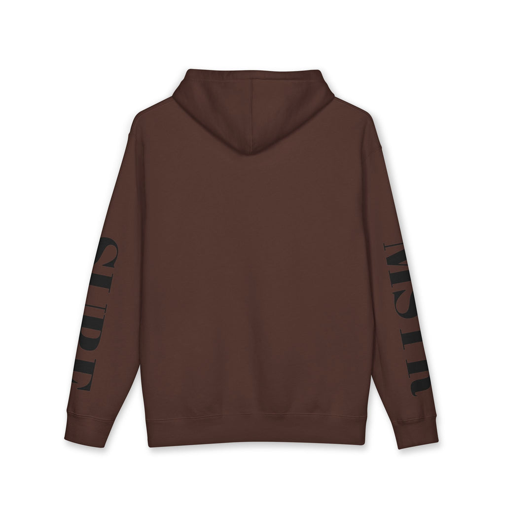 MSTR Surf White Sleeve Logo Hoodie — Minimal Surf Streetwear