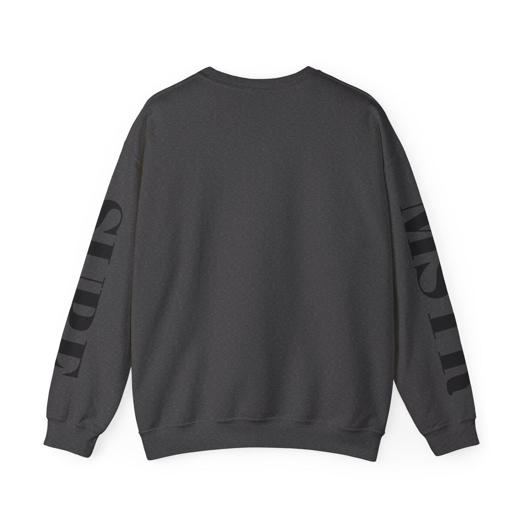 Surf Crewneck Sweatshirt — MSTR Wave Logo with Sleeve Text