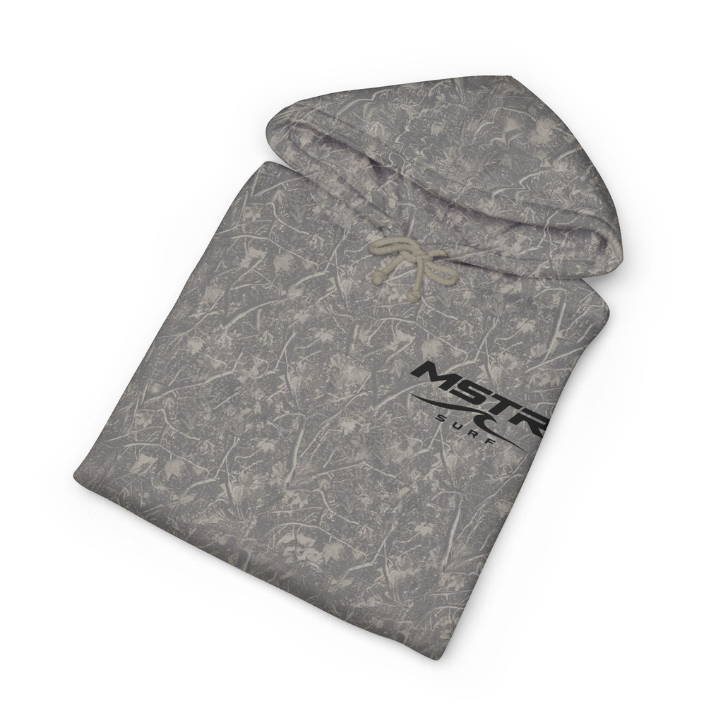 MSTR Surf White Sleeve Logo Hoodie — Minimal Surf Streetwear