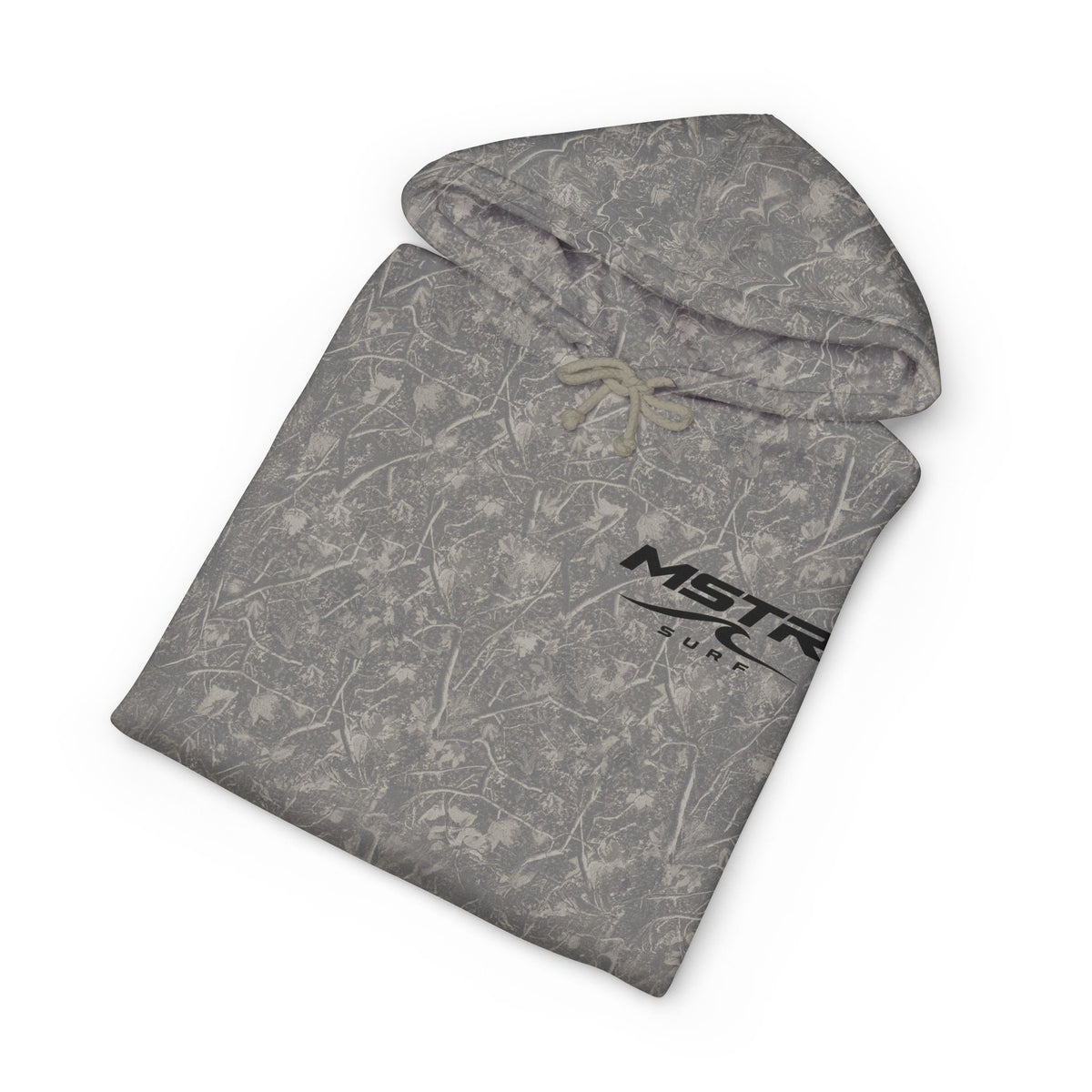 MSTR Surf White Sleeve Logo Hoodie — Minimal Surf Streetwear