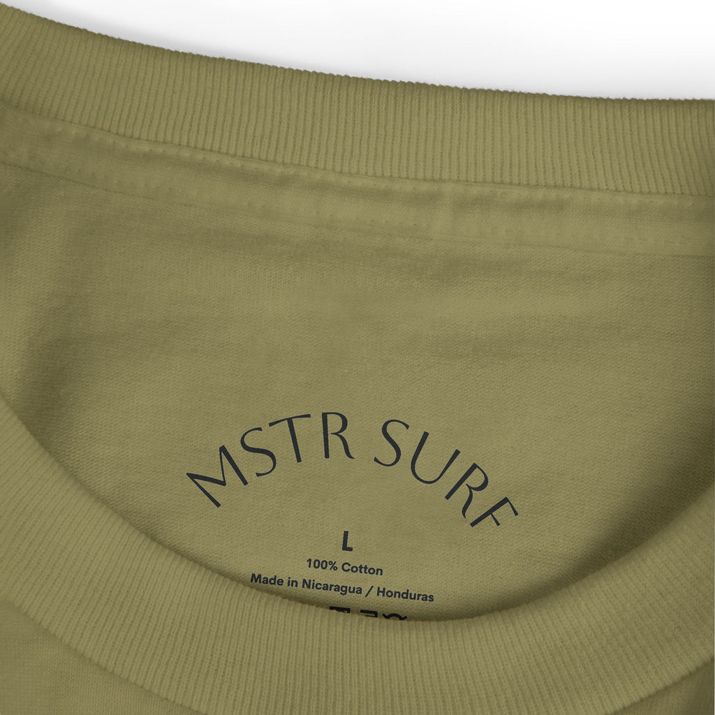 Surf Logo T‑Shirt — MSTR Wave Sunset Graphic Tee