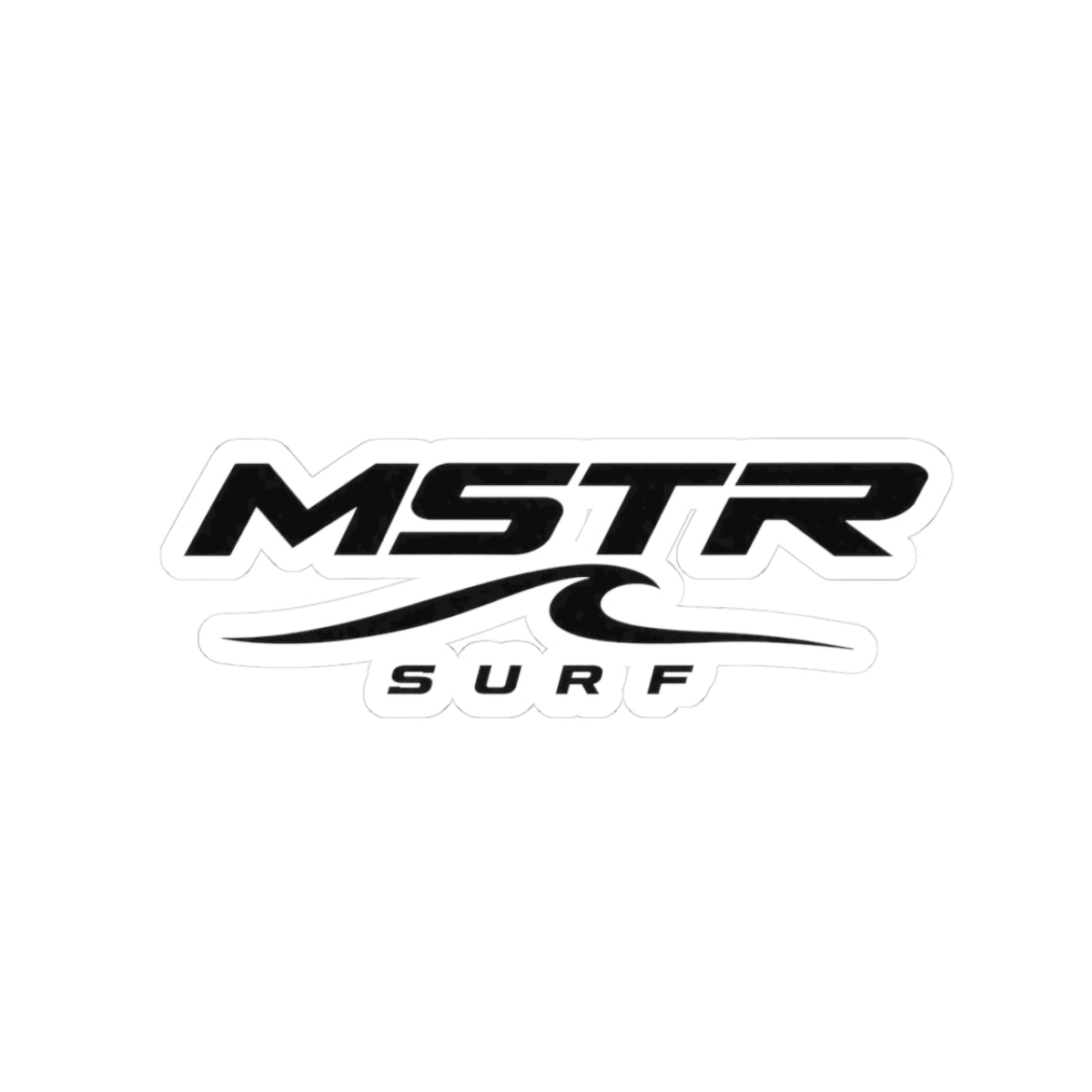 Surf Logo Sticker — MSTR Surf Kiss-Cut Decal for Boards, Laptops & Gear