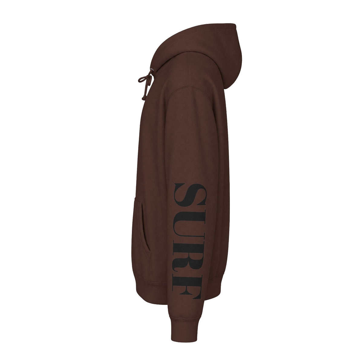 MSTR Surf White Sleeve Logo Hoodie — Minimal Surf Streetwear